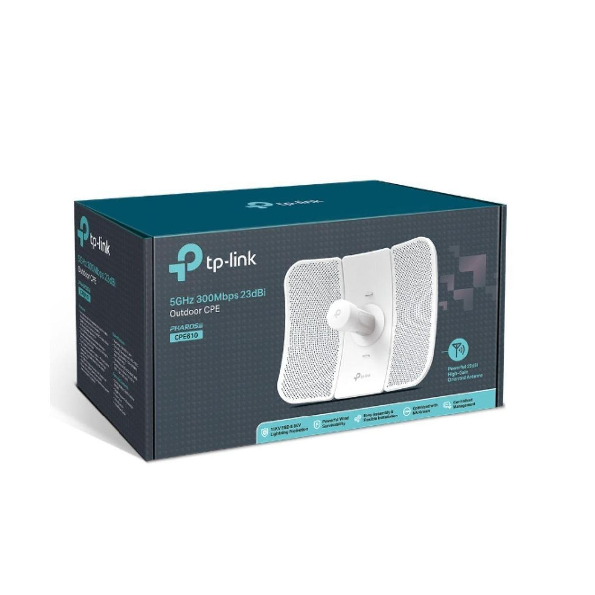 TP-Link CPE610 5GHz 300Mbps 23dBi Outdoor CPE MIMO Antenna Weatherproof