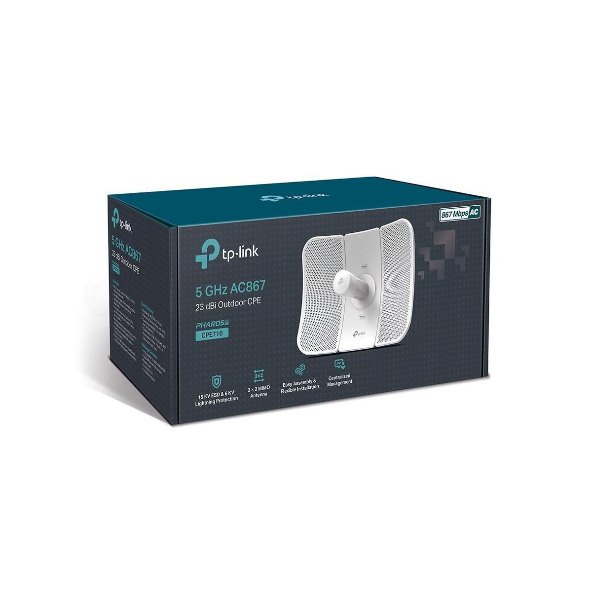 TP-Link CPE710 5GHz AC 867Mbps 23dBi Outdoor CPE IP65 PoE Managed