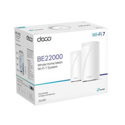 TP-Link Deco BE85(2-pack) BE22000 Tri-Band Whole Home Mesh Wi-Fi 7 System (Wi...