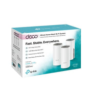 TP-Link Deco E4 AC1200 Whole Home Mesh Wi-Fi System (3-Pack) Dual-Band Seamless AI Roaming Gaming