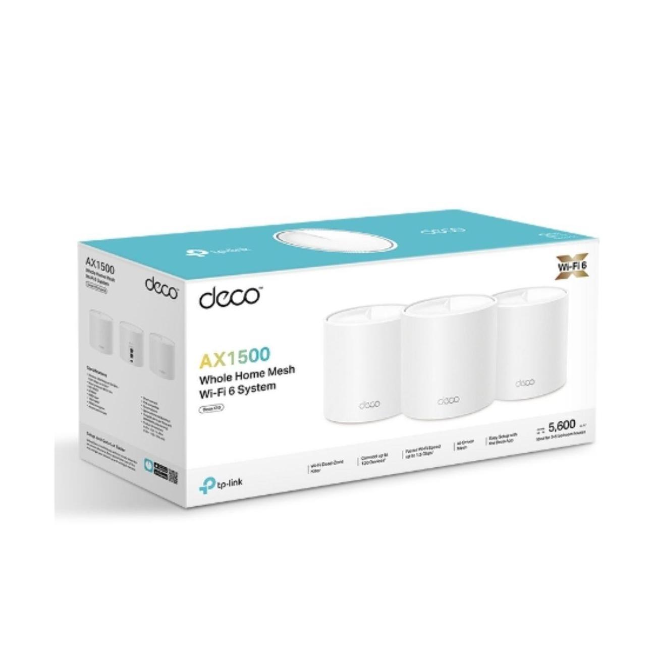 TP-Link Deco X1500(3-pack) AX1500 Whole Home Mesh Wi-Fi 6 System 300 Mbps at ...