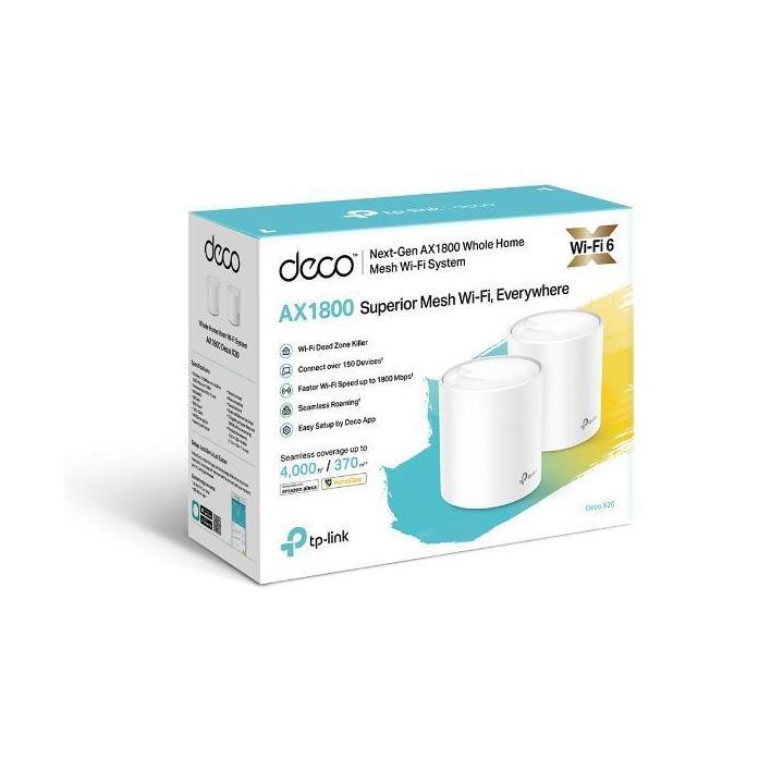TP-Link Deco X20 AX1800 Mesh WiFi System 2-Pack 370 sqm Coverage