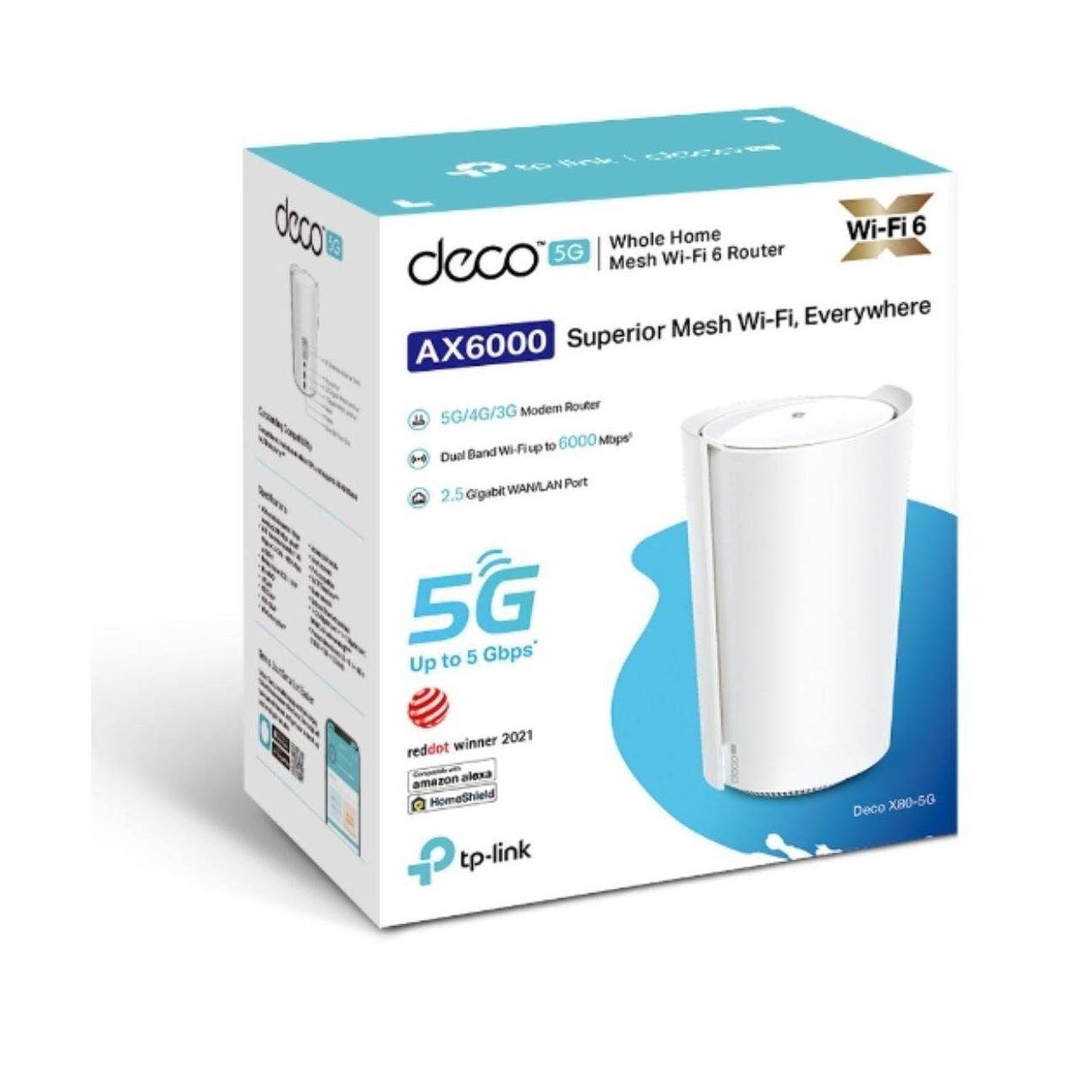 TP-Link Deco X80-5G(1-pack) 5G AX6000 Whole Home Wi-Fi 6 Gateway 4804Mbps at ...