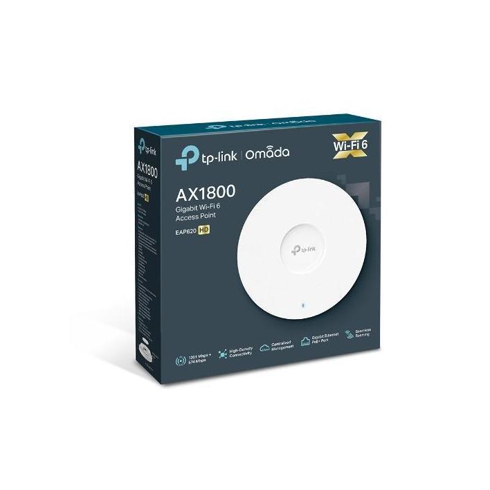 TP-Link EAP620 HD Omada AX1800 Dual Band Ceiling Mount Access Point 1201Mbps