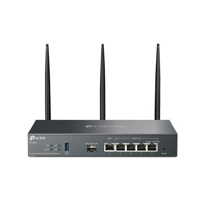 TP-Link ER706W Omada AX3000 Gigabit Router 6 Ports (5 RJ45+1 SFP) IPSec SSL