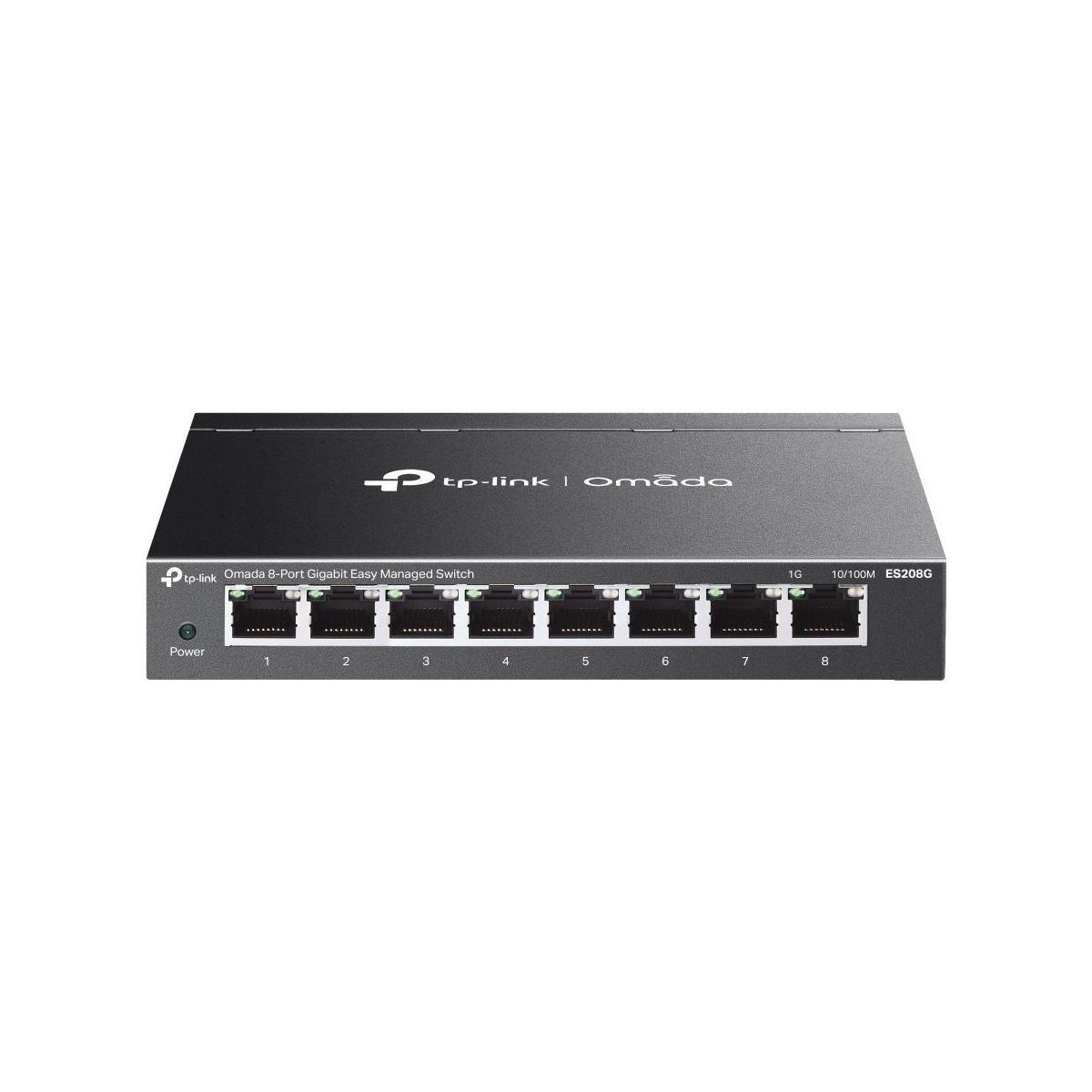 TP-Link ES208G Omada 8-Port Gigabit Easy Managed Switch VLAN LAG Flow Control