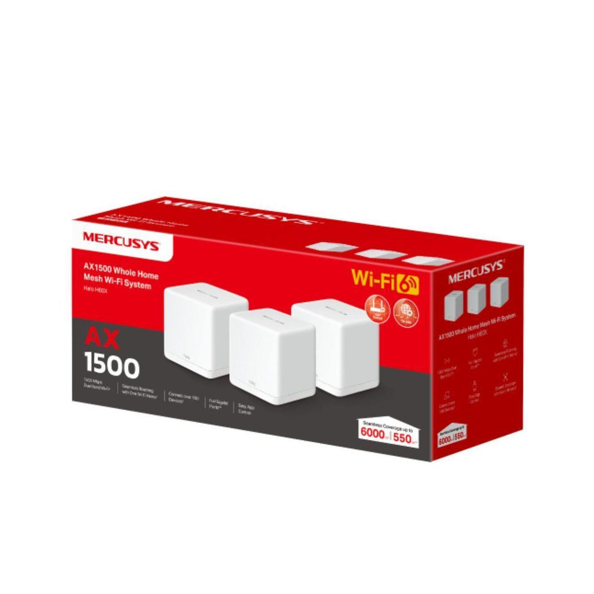 TP-Link Halo H60X AX1500 Whole Home Mesh Wi-Fi 6 System 3-Pack