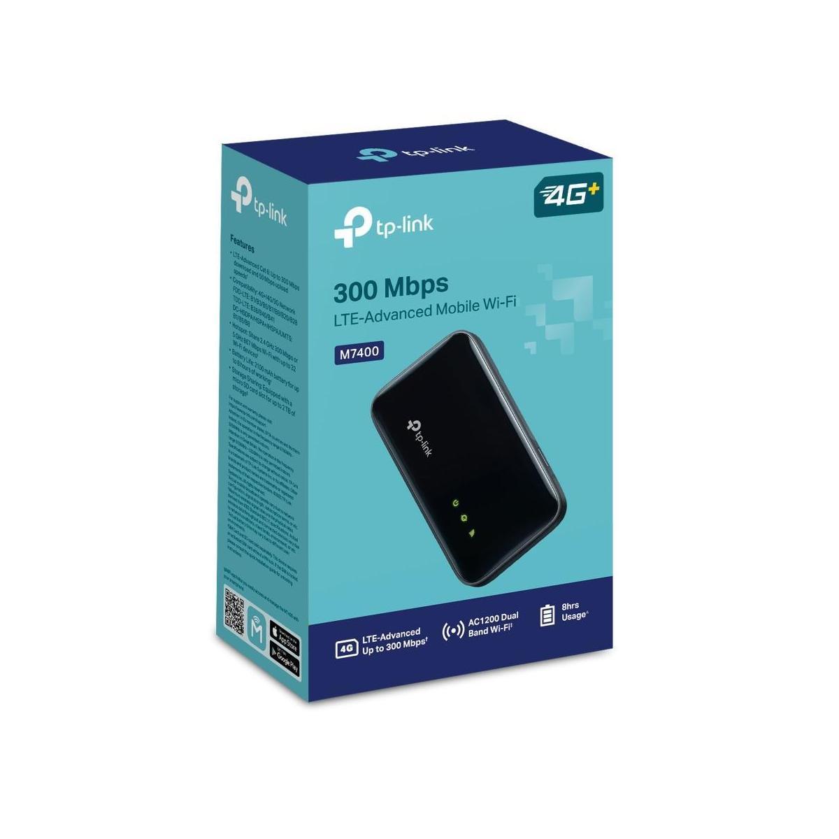 TP-Link M7400 300 Mbps LTE-Advanced Mobile Wi-Fi Supports up to 32 devices si...