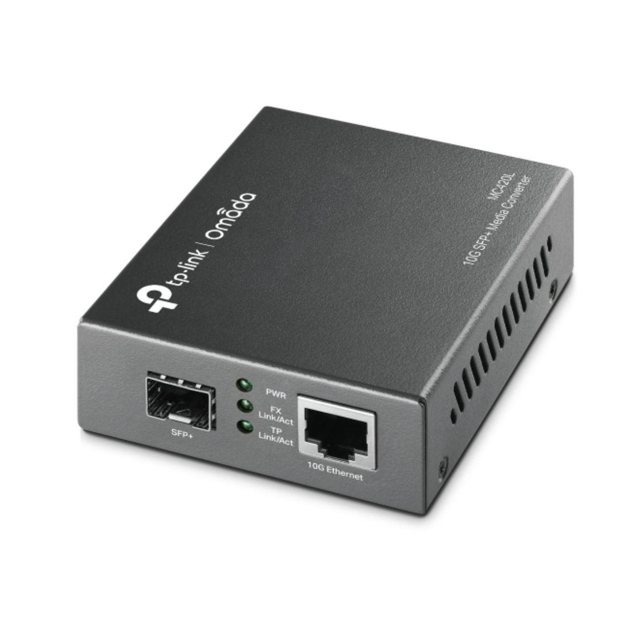 TP-Link MC420L Omada 10G Multi-Gigabit SFP Media Converter 1x 1G/2.5G/5G/10G RJ45 Port