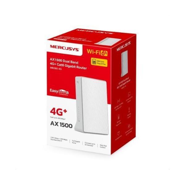 TP-LINK Mercusys MB260-4G AX1500 4G Cat6 Dual Band Gigabit Router