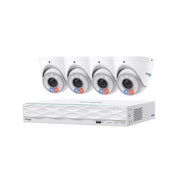 TP-Link Omada T8S4-2T 8MP Turret PoE Security Camera System 2TB HDD 4-Cameras