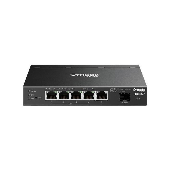 TP-Link SG2206MP Omada Access 6-Port Gigabit Switch with 4-Port PoE+