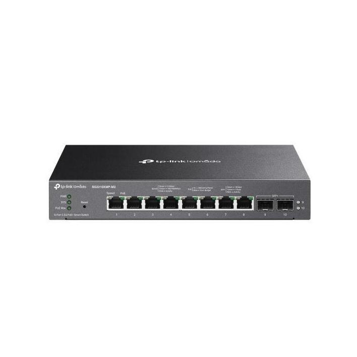 TP-Link SG2210XMP-M2 8-Port 2.5GBASE-T 2-Port 10GE SFP+ PoE+ Smart Switch