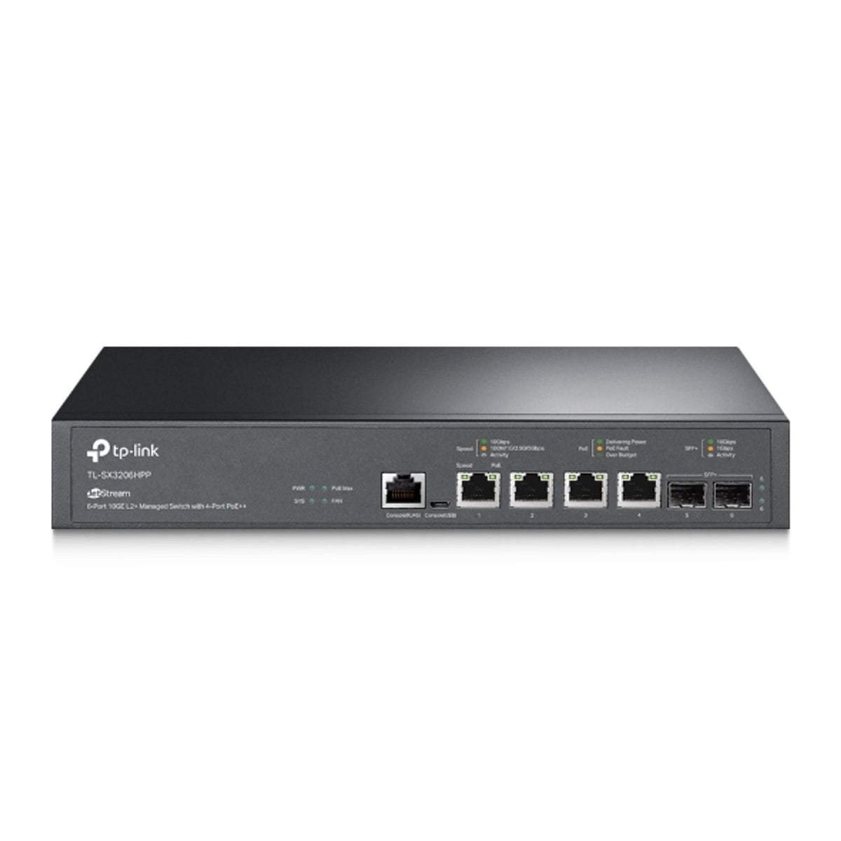 TP-Link SX3206HPP Omada 6-Port 10GE L2+ Managed Switch 4x PoE++ Ports 2x SFP+