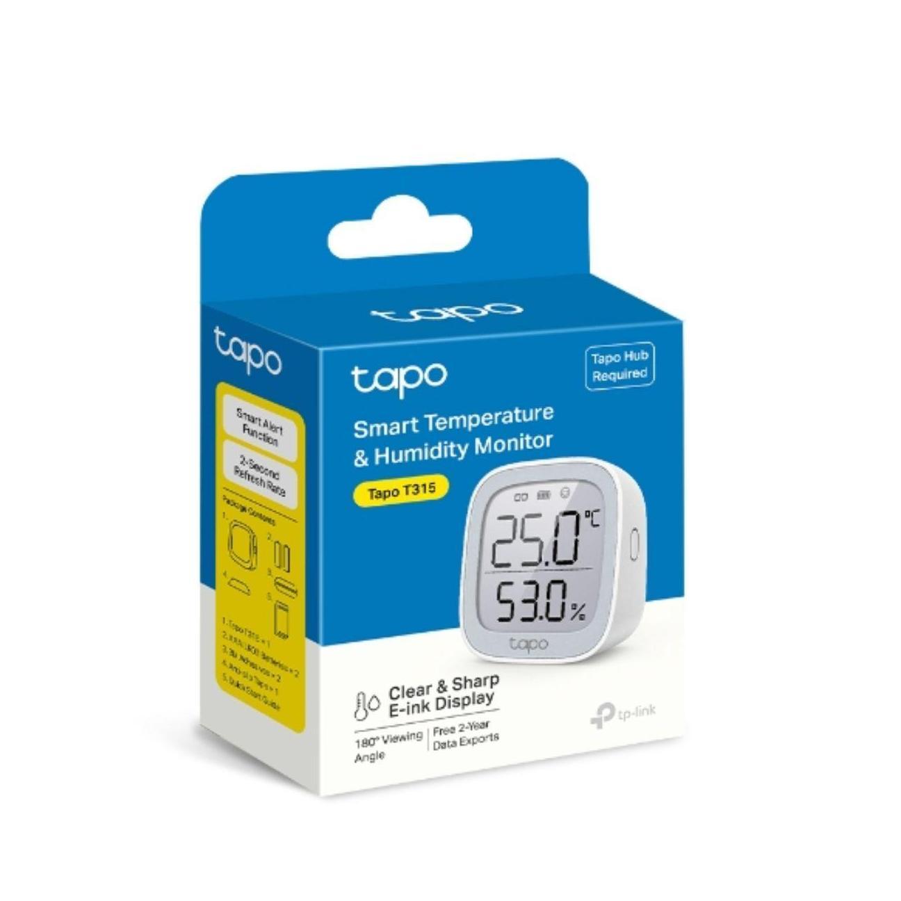 TP-Link Tapo Smart Temperature Humidity Monitor E-Ink Display Visual Graphs