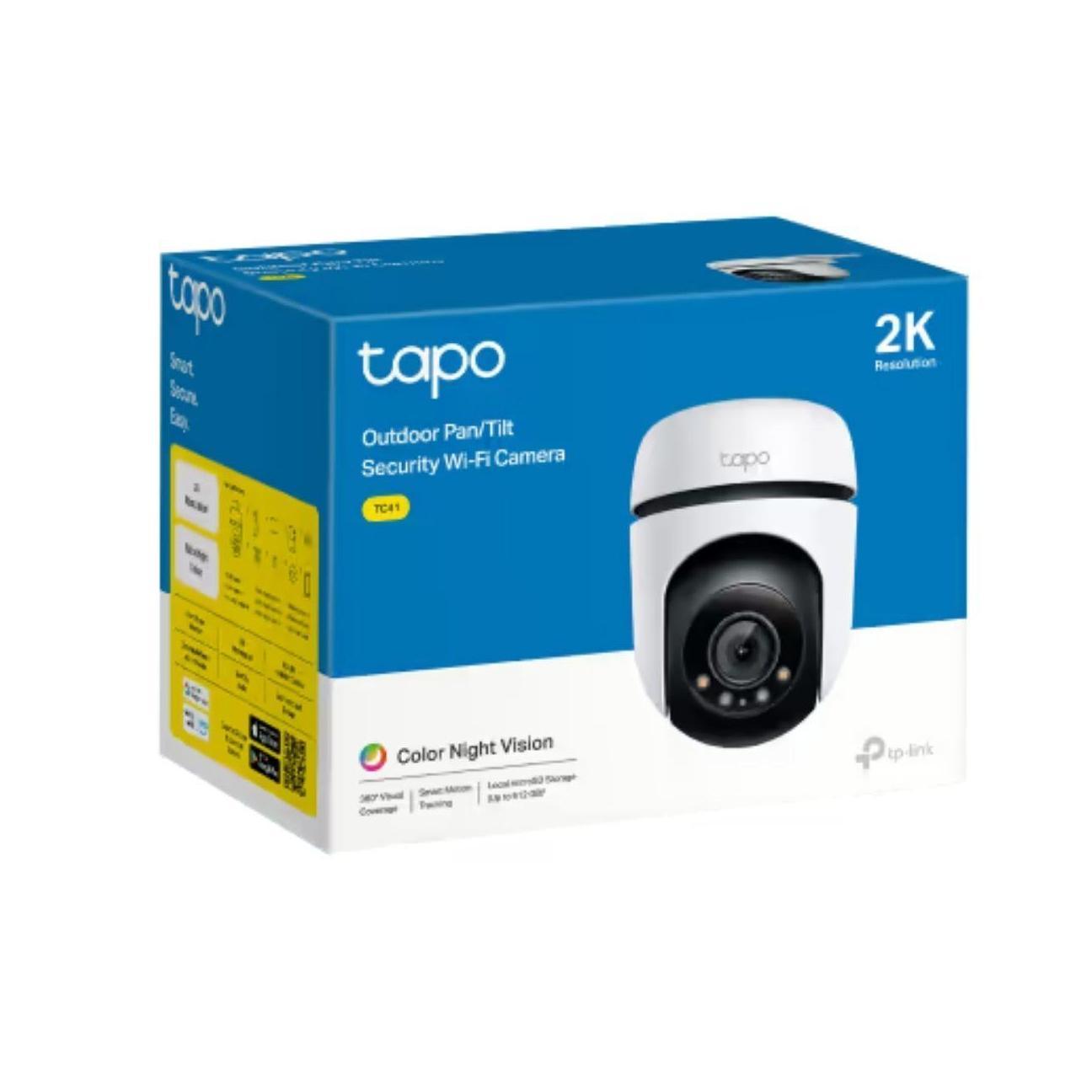 TP-Link TC41 Outdoor 2K Pan/Tilt Security Camera Colour Night Vision 360° Smart Motion Tracking