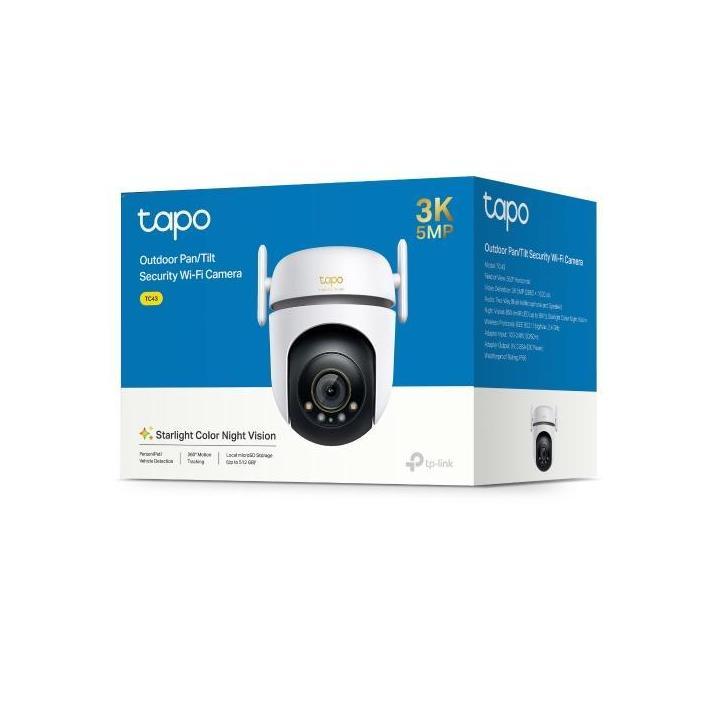TP-Link TC43 Outdoor 3K 5MP Pan/Tilt Security Camera Starlight Night Vision 360°