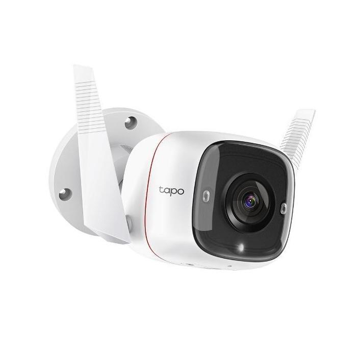TP-Link TC65 Outdoor 3MP Security Camera Wired/Wireless Night Vision Two-Way Audio Voice Control