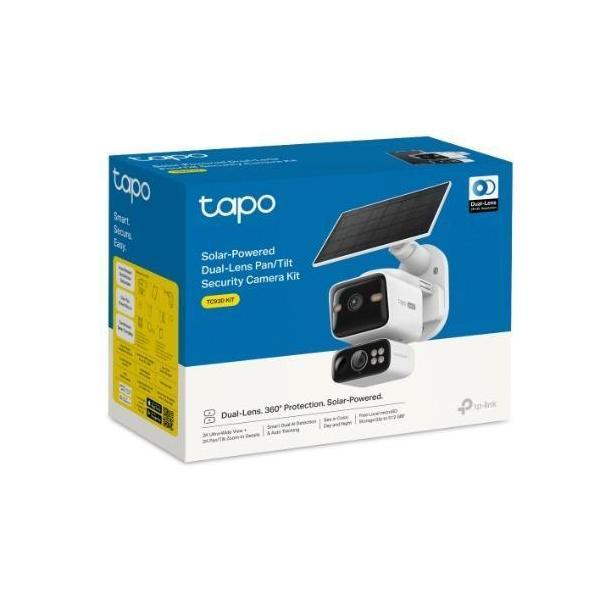 TP-Link TC93D Solar-Powered Dual-Lens Pan/Tilt Security Camera Kit