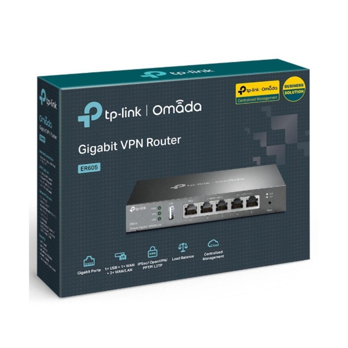 TP-Link TL-ER605 (TL-R605) SafeStream Gigabit Multi-WAN VPN Router PPPoE 1 WAN