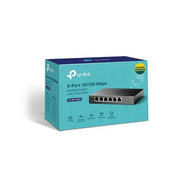TP-Link TL-SF1006P 6-Port 10/100Mbps Desktop Switch 4x PoE+ 67W Total Power
