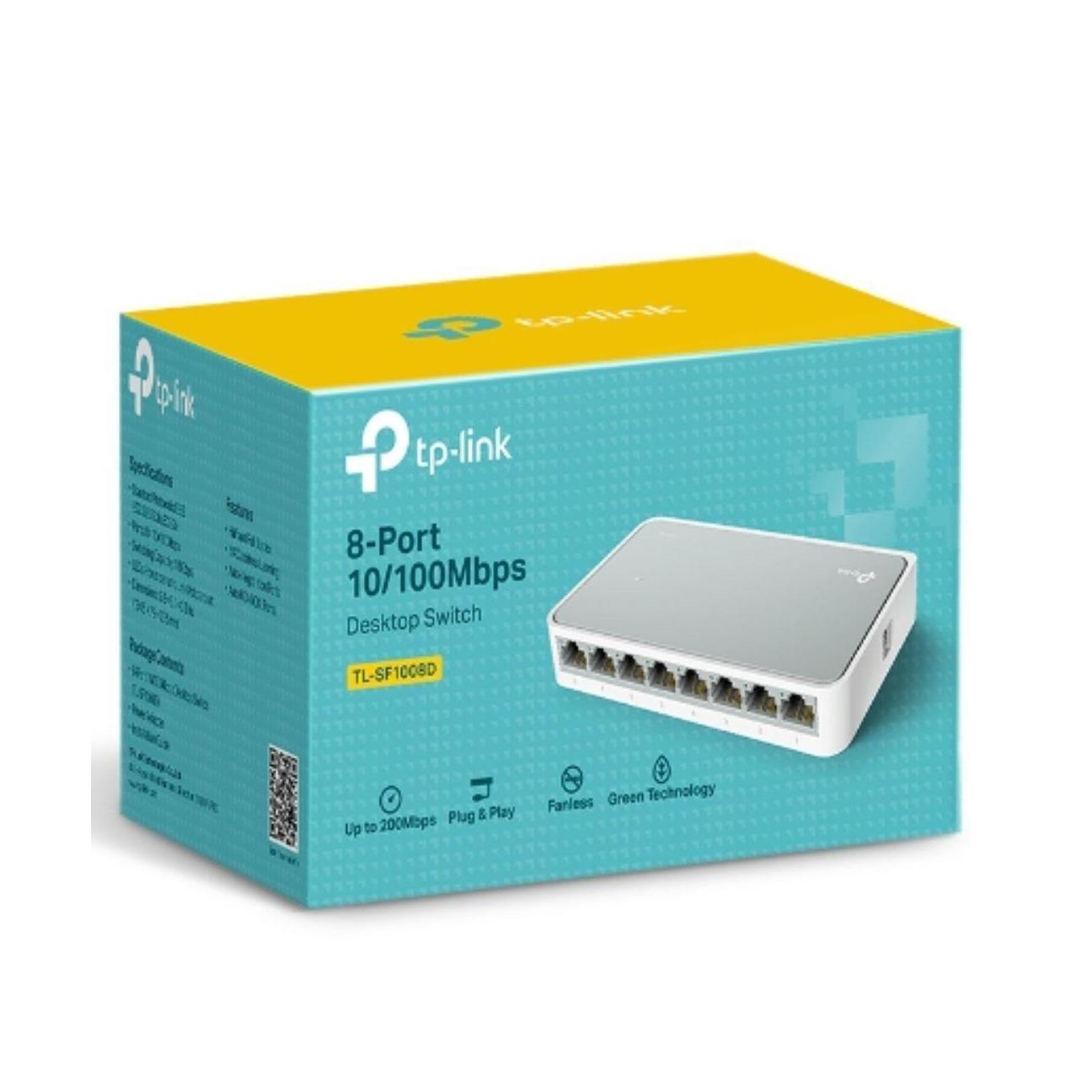 TP-Link TL-SF1008D 8-Port 10/100M Desktop Switch 8 RJ45 Ports