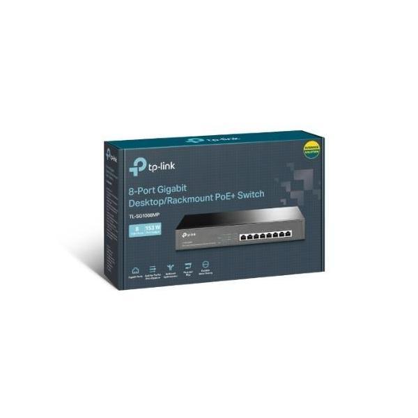 TP-Link TL-SG1008MP 8-Port Gigabit PoE+ Desktop/Rack Switch