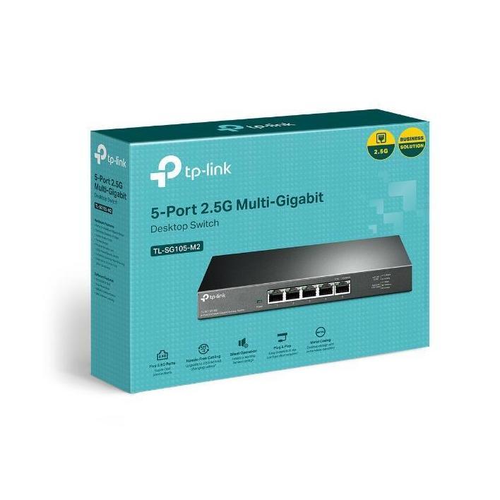 TP-Link TL-SG105-M2 5-Port 2.5G Desktop Switch Up To 25G Switching Capacity