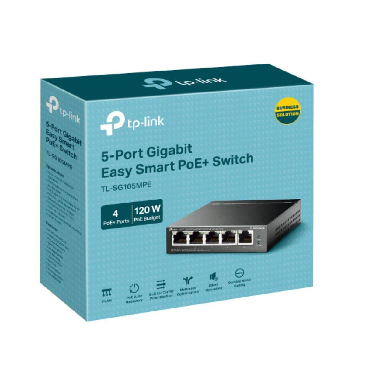 TP-Link TL-SG105MPE 5-Port Gigabit PoE+ Smart Switch 4x PoE+Ports