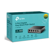 TP-Link TL-SG105PE 5-Port Gigabit PoE+ Smart Switch 4x PoE+Ports 65W Total Power