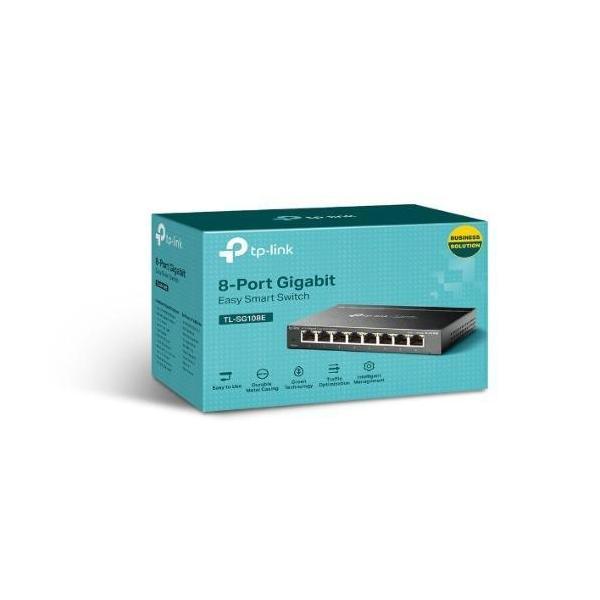 TP-Link TL-SG108E 8-Port Gigabit Easy Smart Switch Network Monitoring Traffic