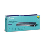 TP-Link TL-SG116 16-Port Gigabit Unmanaged Desktop/Wall Mount Switch 32Gbps Capacity