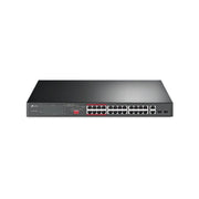 TP-Link TL-SL1226P 24-Port 10/100Mbps + 2-Port Gigabit Unmanaged PoE+ Switch ...