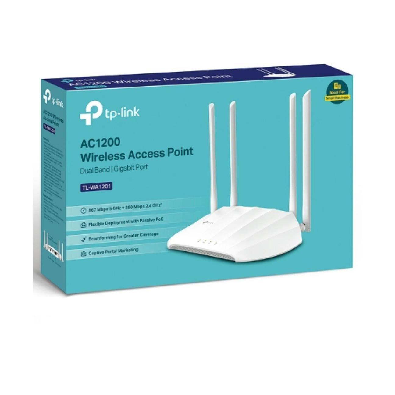 TP-Link TL-WA1201 AC1200 Dual-Band Wi-Fi Access Point Passive PoE MU-MIMO