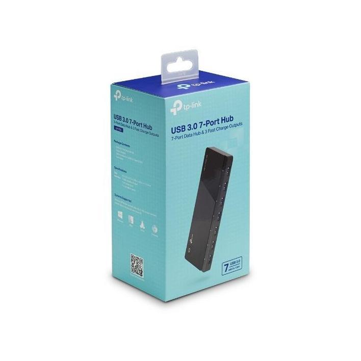TP-Link UH700 7 Ports USB3 Hub Desktop 2.5A Power Adapter transfer speeds of ...