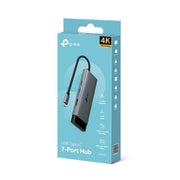 TP-Link UH7020C USB Type-C 7 in 1 Hub 4K@60Hz HDMI SD microSD UHS-I 100W Powe...