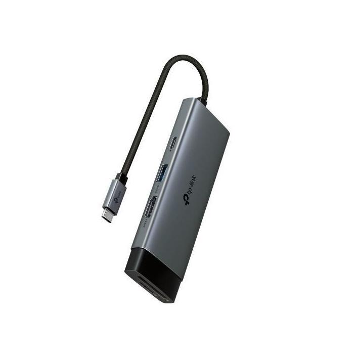 TP-Link UH7021C USB Type-C 7-in-1 Hub 4K@60Hz HDMI SD microSD 100W Power Delivery 3× USB-A