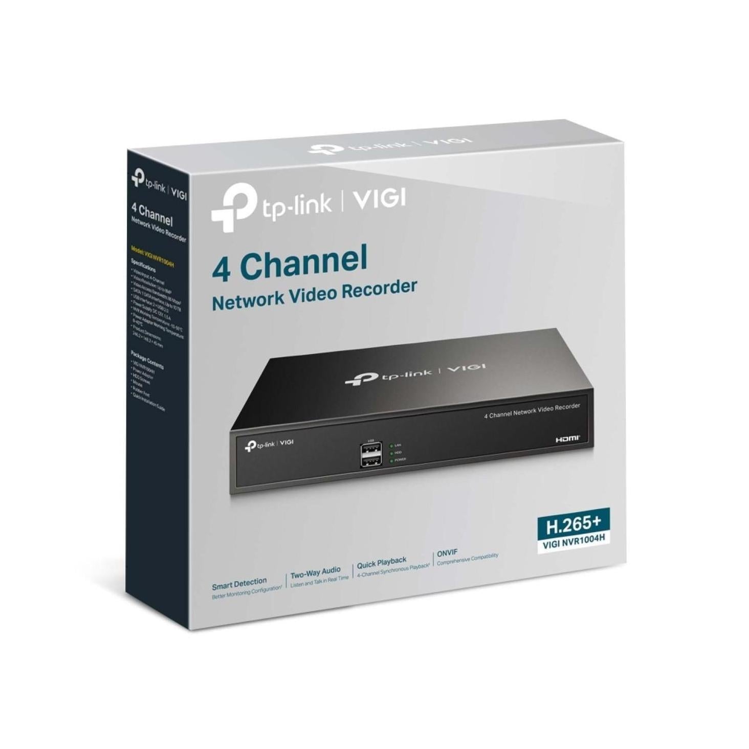 TP-Link VIGI NVR1004H 4 Channel PoE+ Network Video Recorder