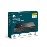 TP-Link VIGI NVR1004H-4P 4 Channel PoE+ 24/7 Continuous Recording 4K HDMI Network Video Recorder
