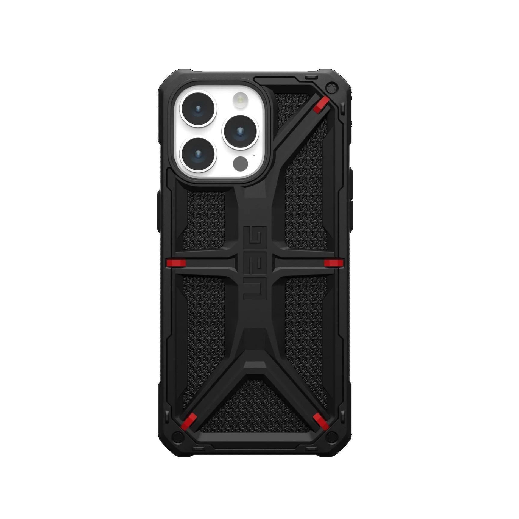 UAG Monarch Kevlar iPhone 15 Pro Max 6.7" Rugged Case Black