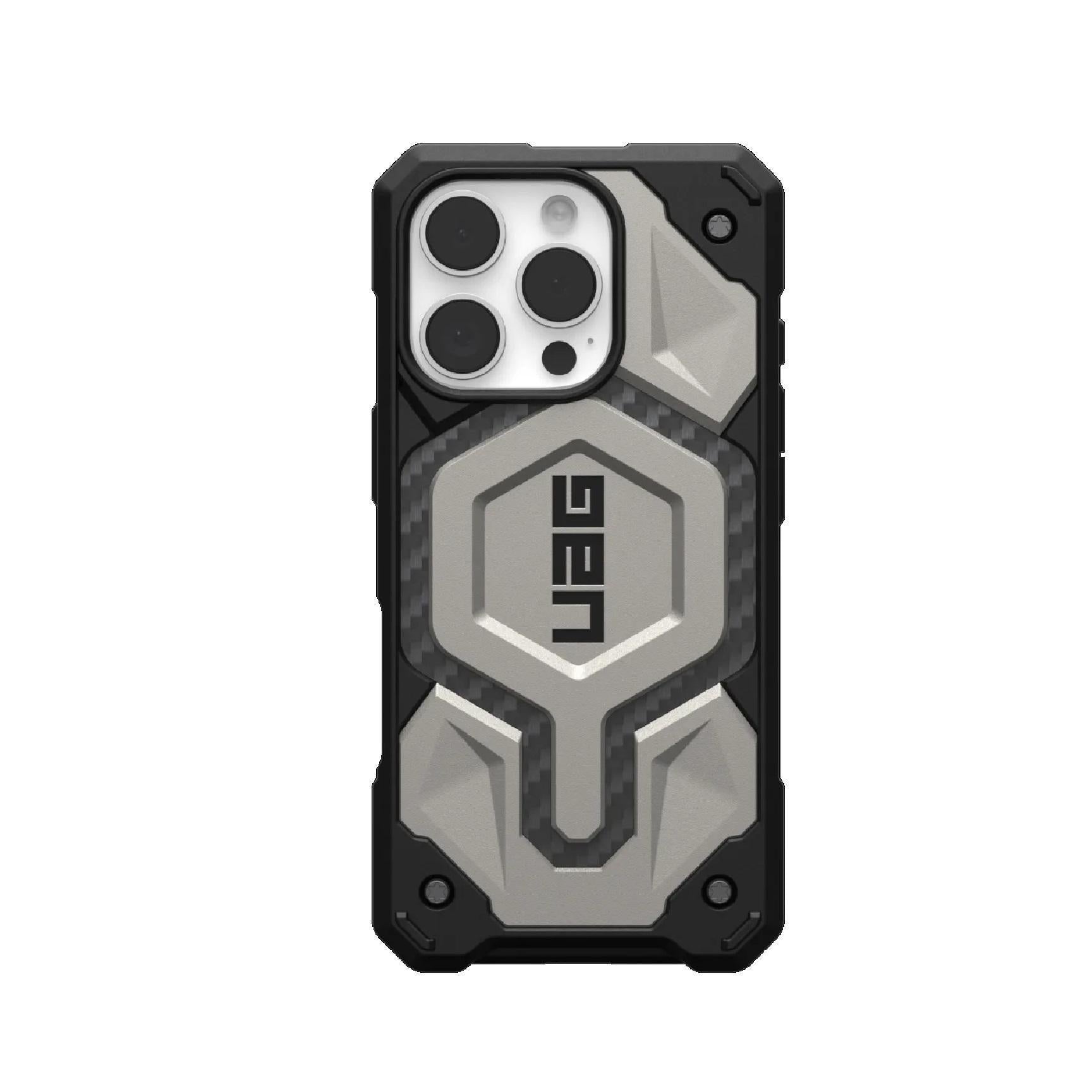 UAG Monarch Pro MagSafe iPhone 16 Pro 6.3" Rugged Case Titanium