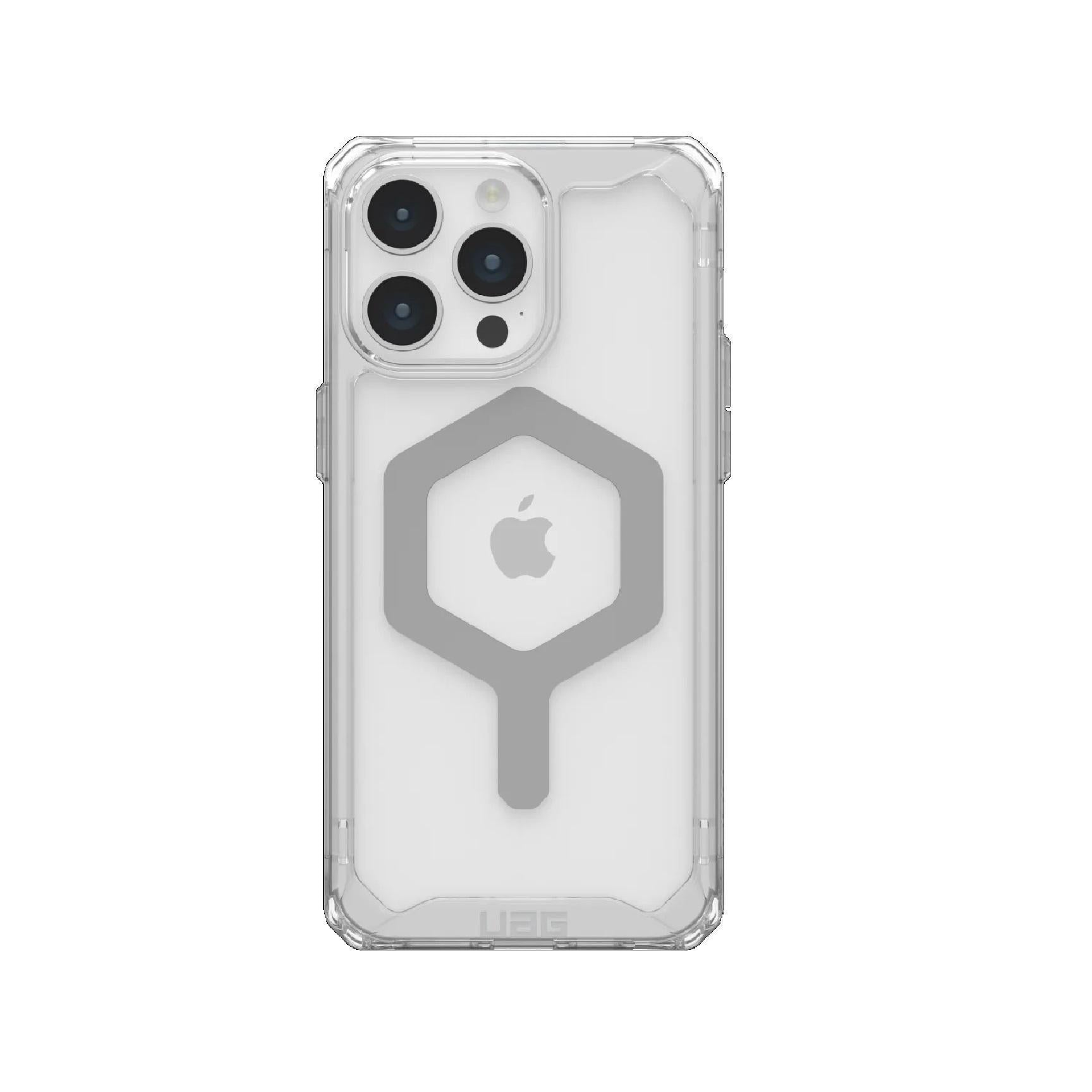 UAG Plyo MagSafe iPhone 15 Pro Max 6.7" Rugged Case Ice/Silver