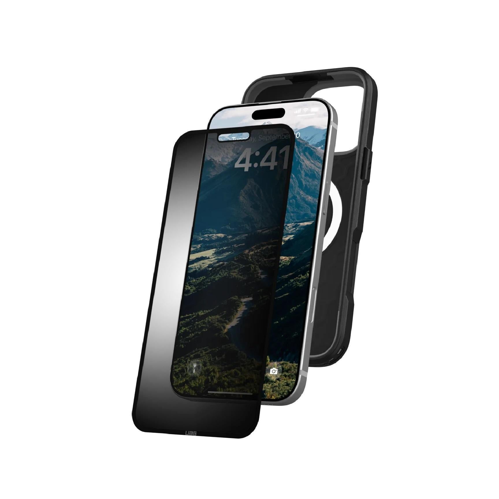UAG Removable Privacy iPhone 16/15 6.1" Screen Protector Glass Tint Anti-Glare