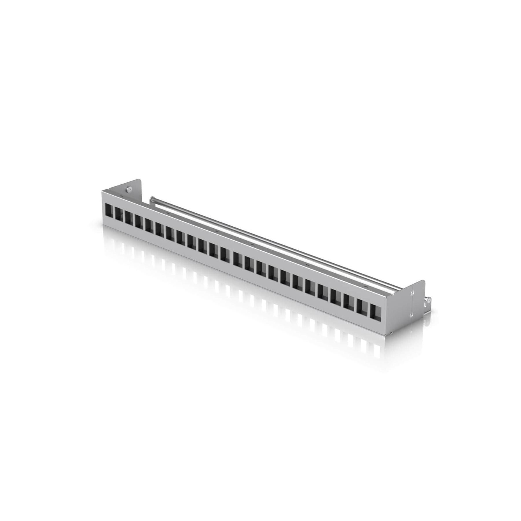 Ubiquiti 24-Port Blank Keystone Patch Panel Silver 1U