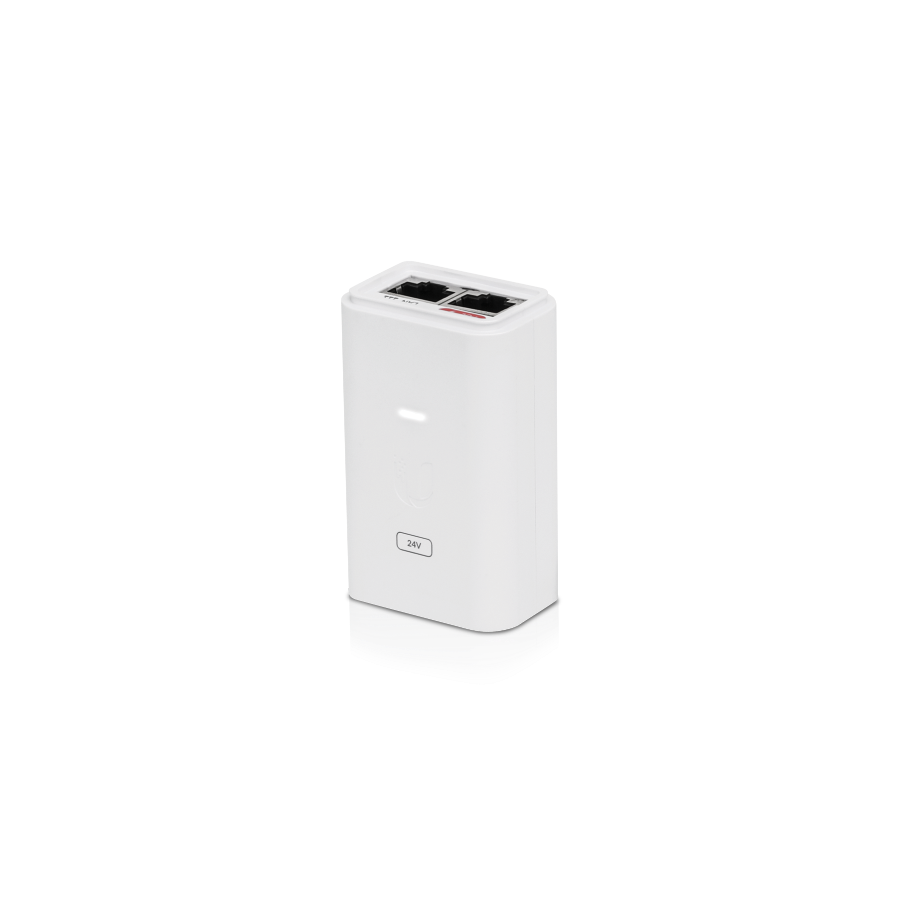 Ubiquiti 24W 24VDC Gigabit POE Injector with ESD Protection LED