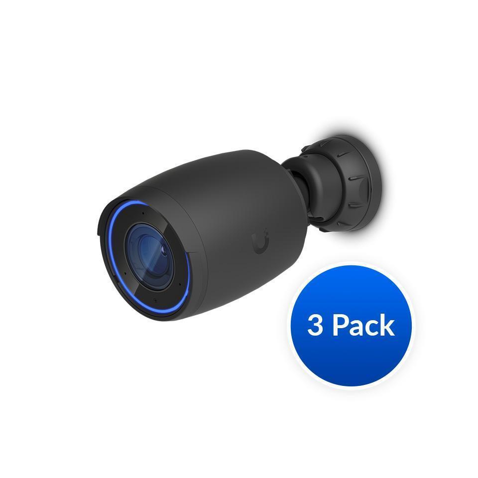 Ubiquiti AI Professional UniFi Protect Indoor/Outdoor 4K PoE Camera 3Pack Black
