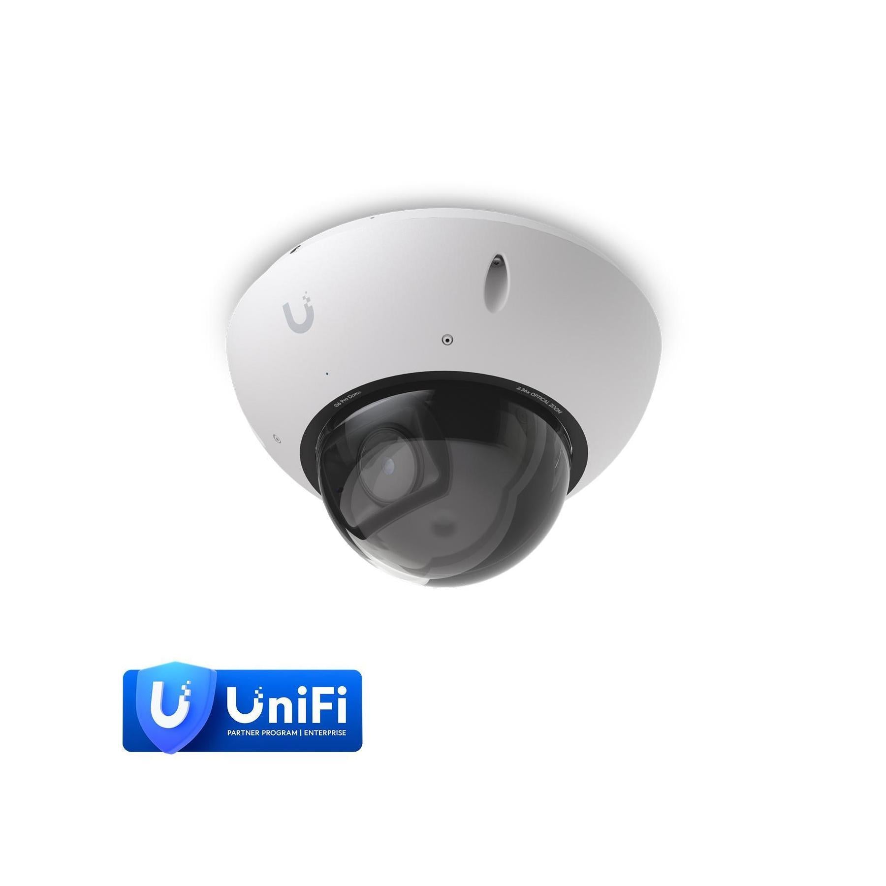 Ubiquiti G6 Pro Dome White All-Weather Vandal-Proof 4K PoE+ Multi-TOPS AI 2.3...