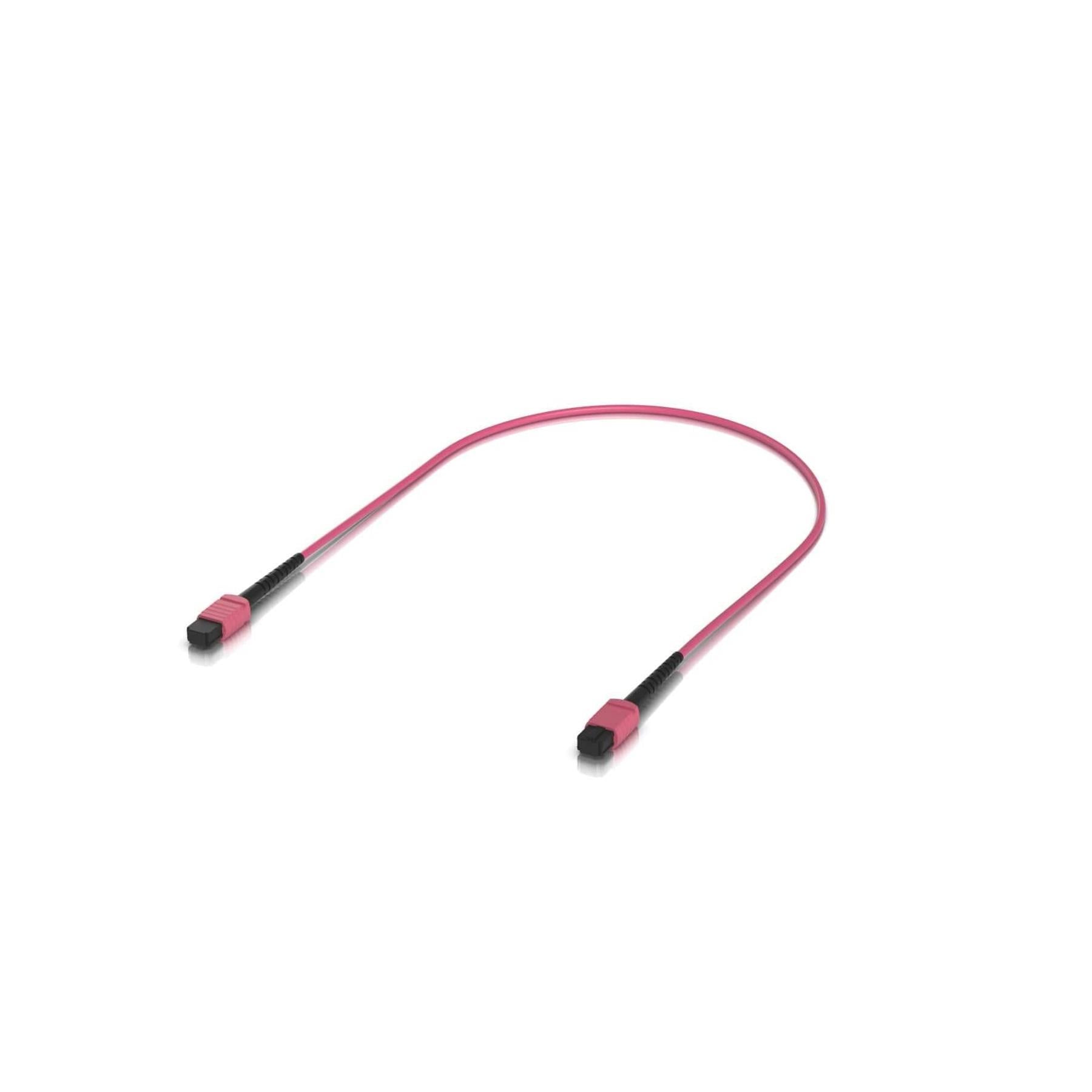 Ubiquiti OM4 Indoor 0.5M Multi-mode Fiber Patch Cable MPO-12 Type B UPC Connectors