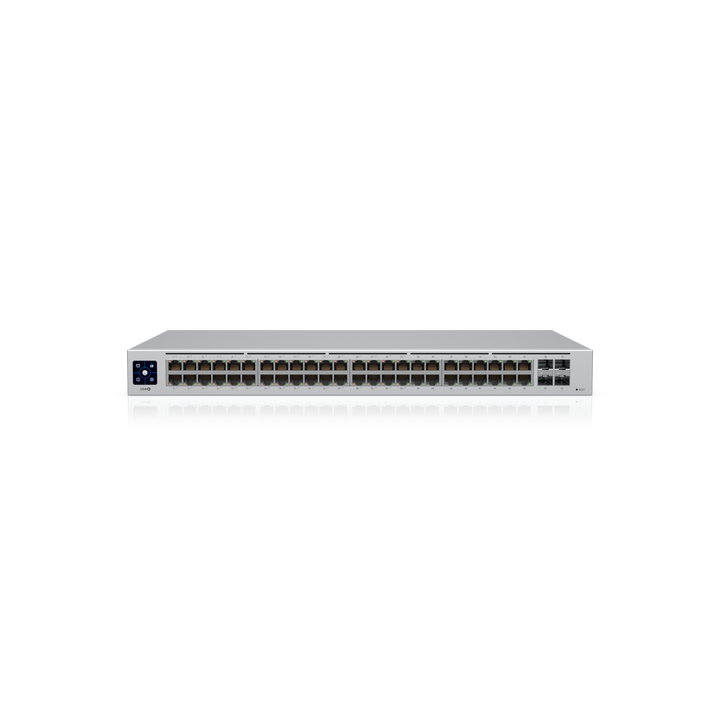 Ubiquiti UniFi 48-Port Managed Gigabit Switch 48x Ethernet Ports 32x PoE+ 4x SFP Touch Display 195W