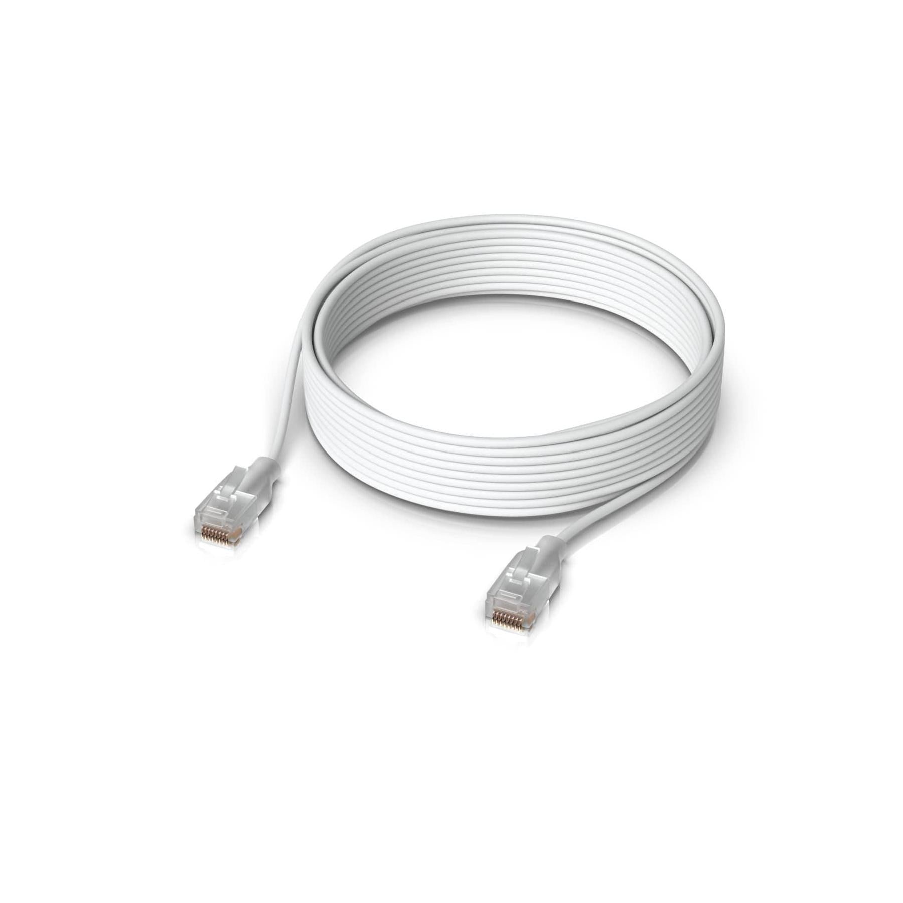 Ubiquiti UniFi Etherlighting Patch Cable Length 12m White Nano-Thin Patch Cab...